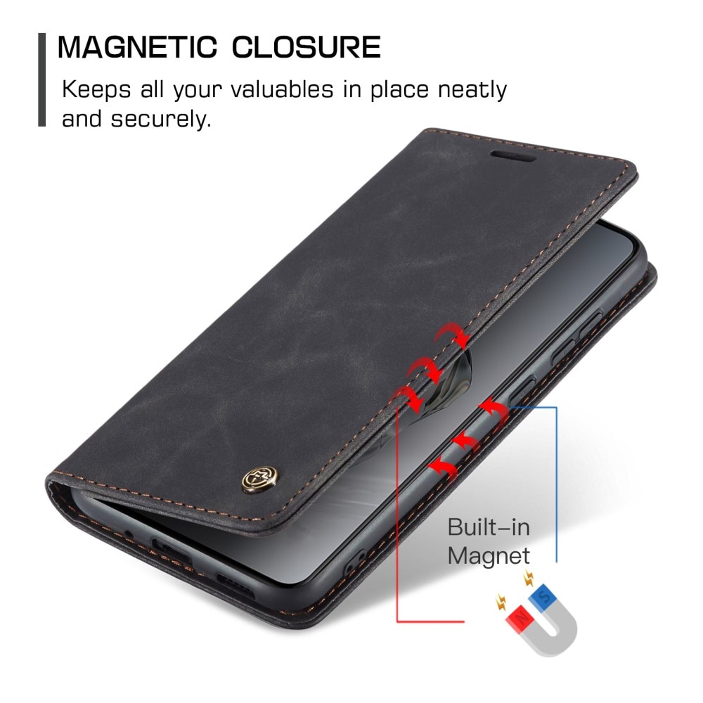 Funda delgada con solapa  OnePlus 12 Negro