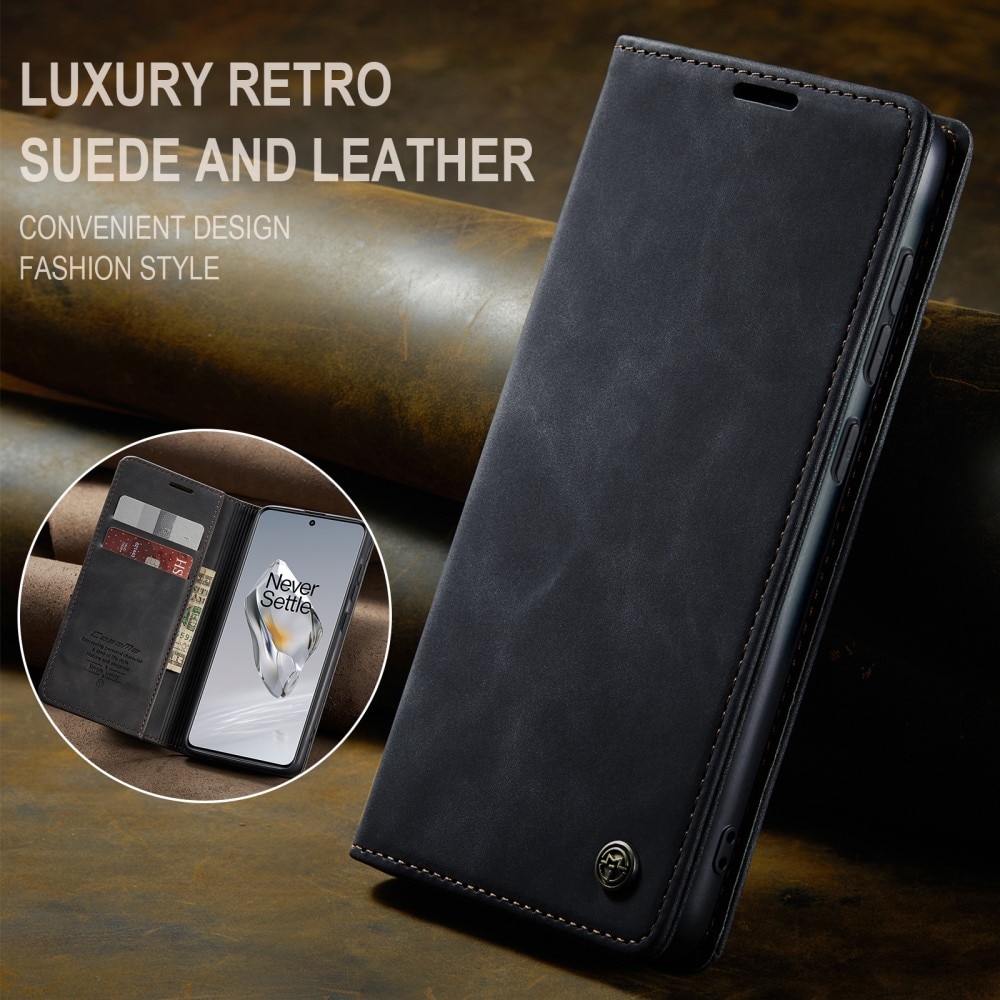 Funda delgada con solapa  OnePlus 12 Negro