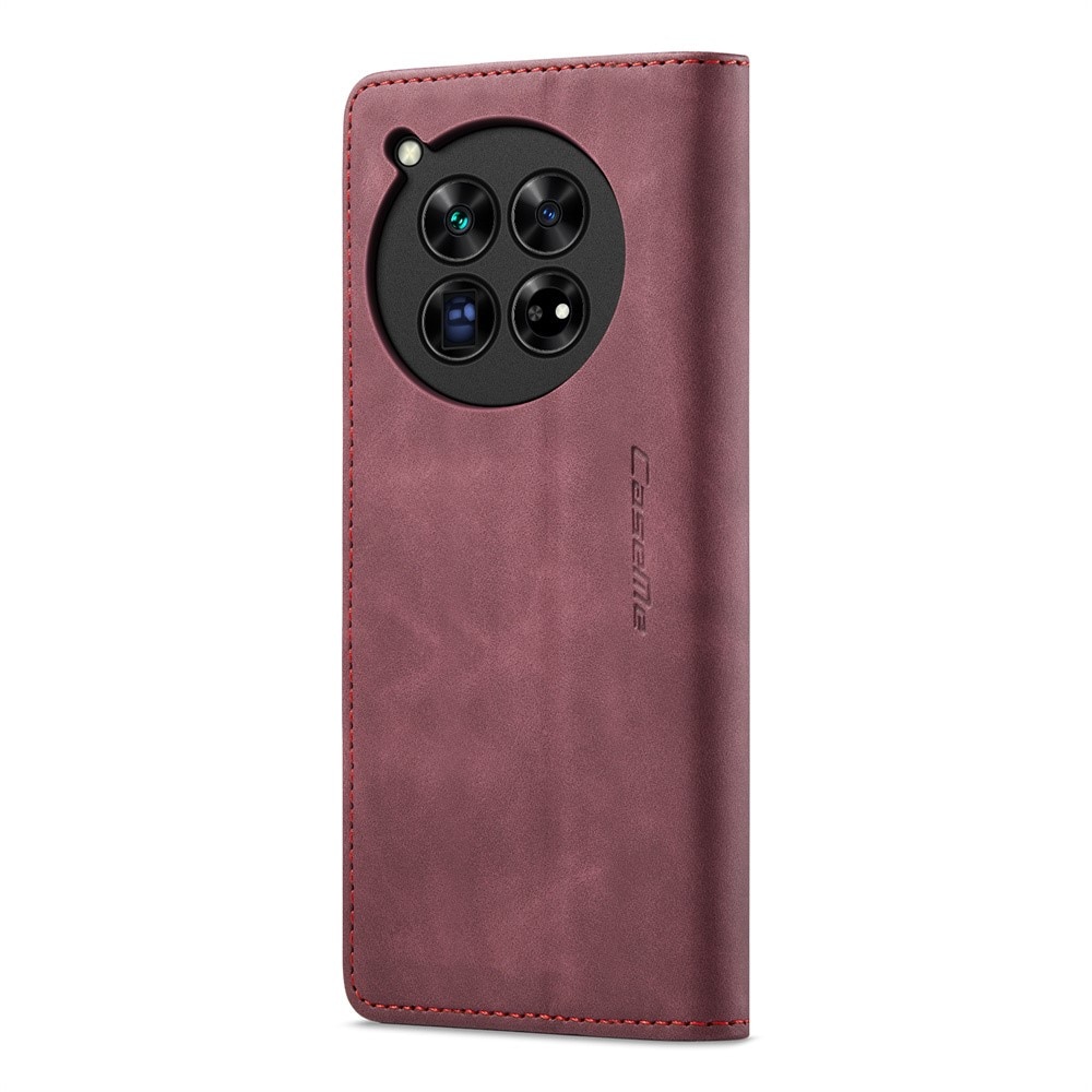 Funda delgada con solapa OnePlus 12 rojo