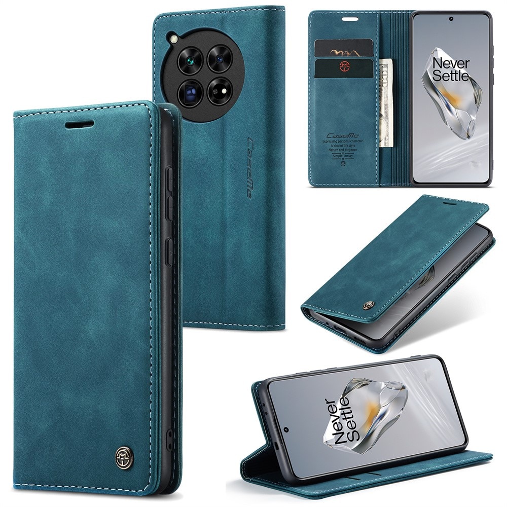Funda delgada con solapa  OnePlus 12 Azul