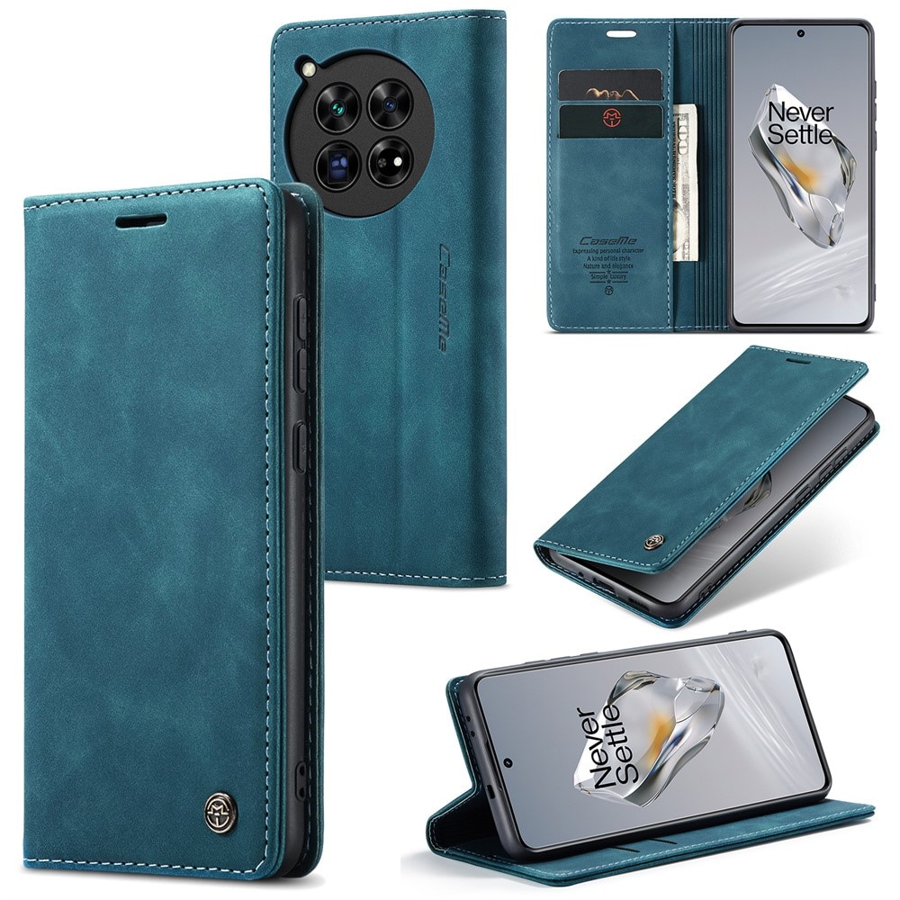 Funda delgada con solapa OnePlus 12 azul