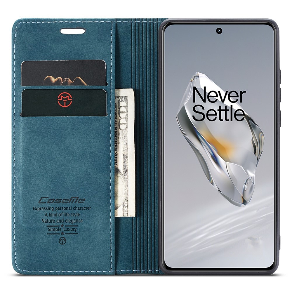 Funda delgada con solapa OnePlus 12 azul