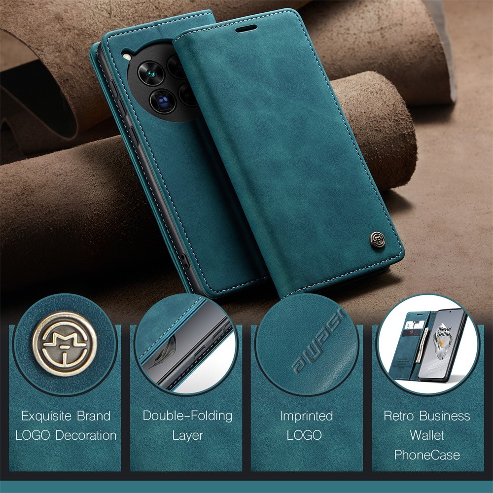 Funda delgada con solapa OnePlus 12 azul