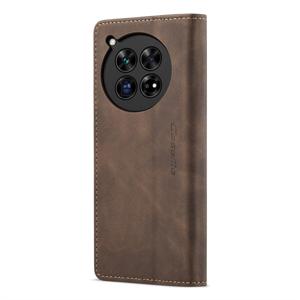 Funda delgada con solapa OnePlus 12 marrón