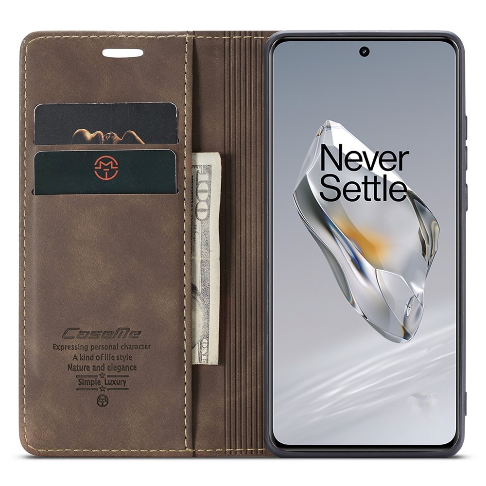Funda delgada con solapa  OnePlus 12 Marrón
