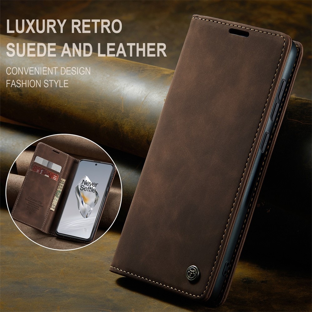 Funda delgada con solapa  OnePlus 12 Marrón