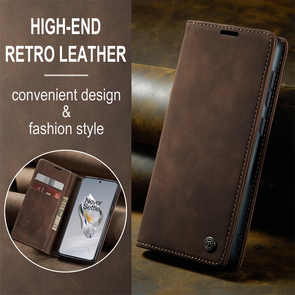 Funda delgada con solapa  OnePlus 12 Marrón