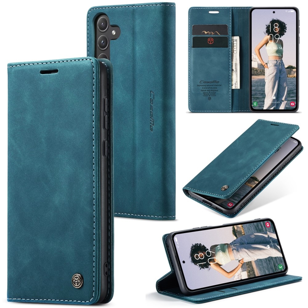 Funda delgada con solapa Samsung Galaxy A55 azul