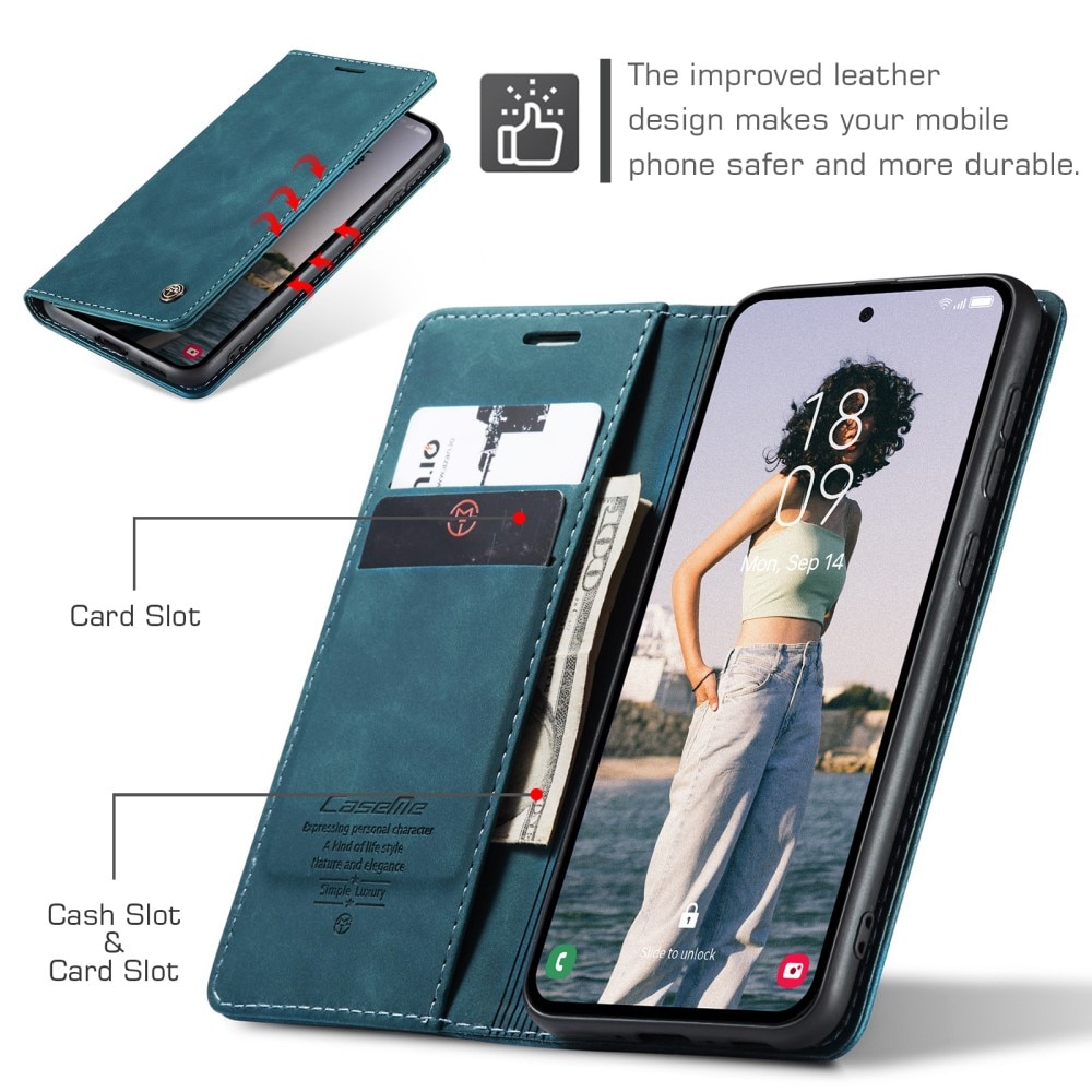 Funda delgada con solapa Samsung Galaxy A55 Azul