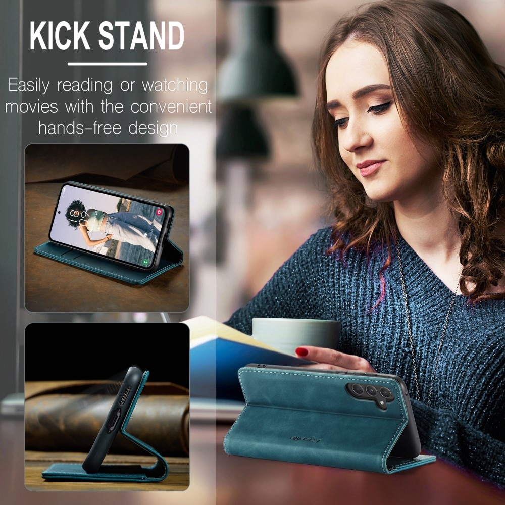 Funda delgada con solapa Samsung Galaxy A55 Azul