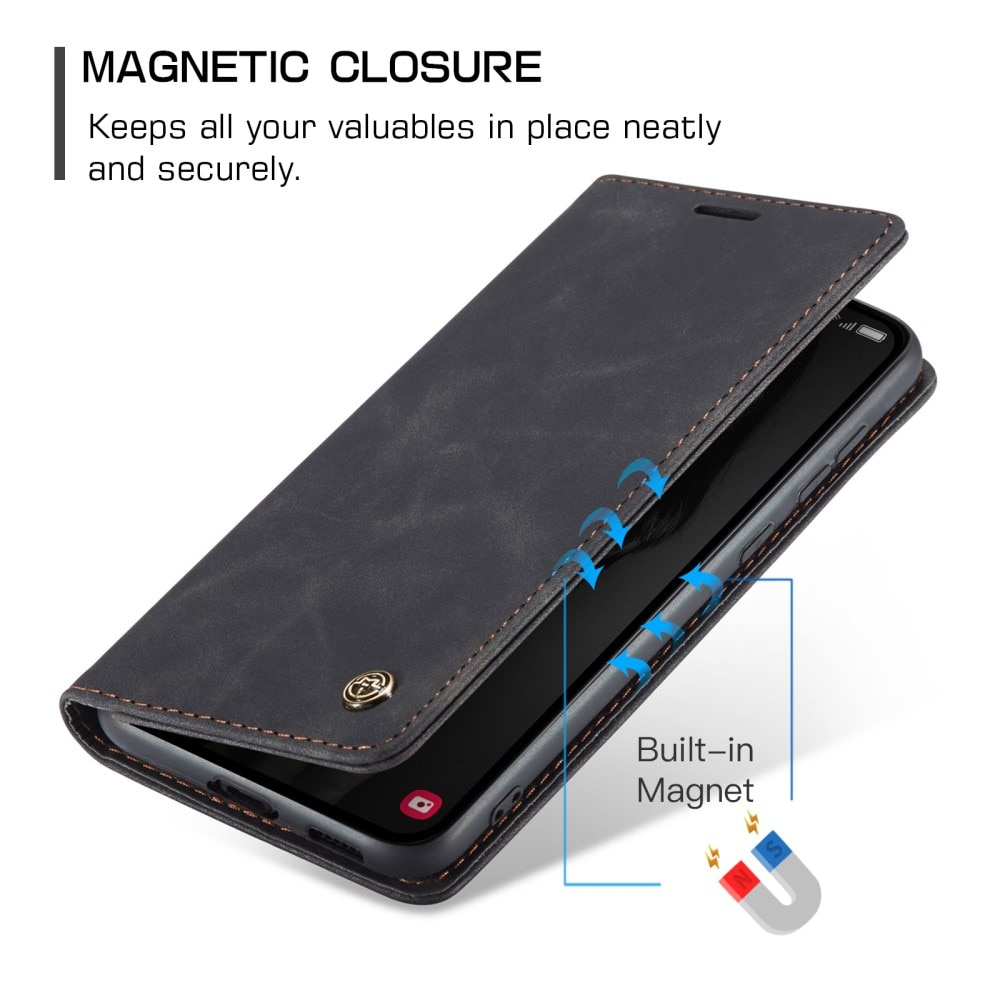 Funda delgada con solapa Samsung Galaxy A55 Negro