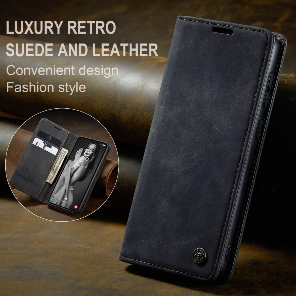 Funda delgada con solapa Samsung Galaxy A55 Negro