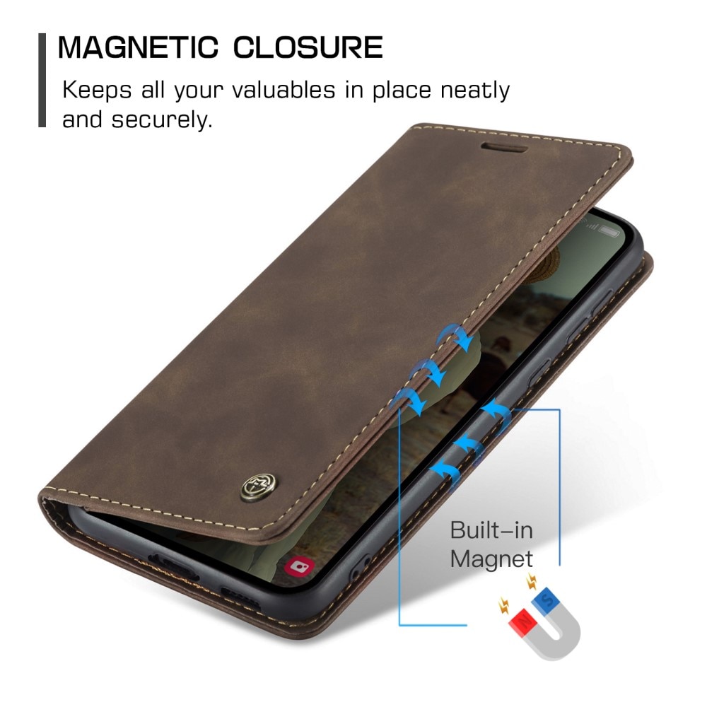 Funda delgada con solapa Samsung Galaxy A55 Marrón
