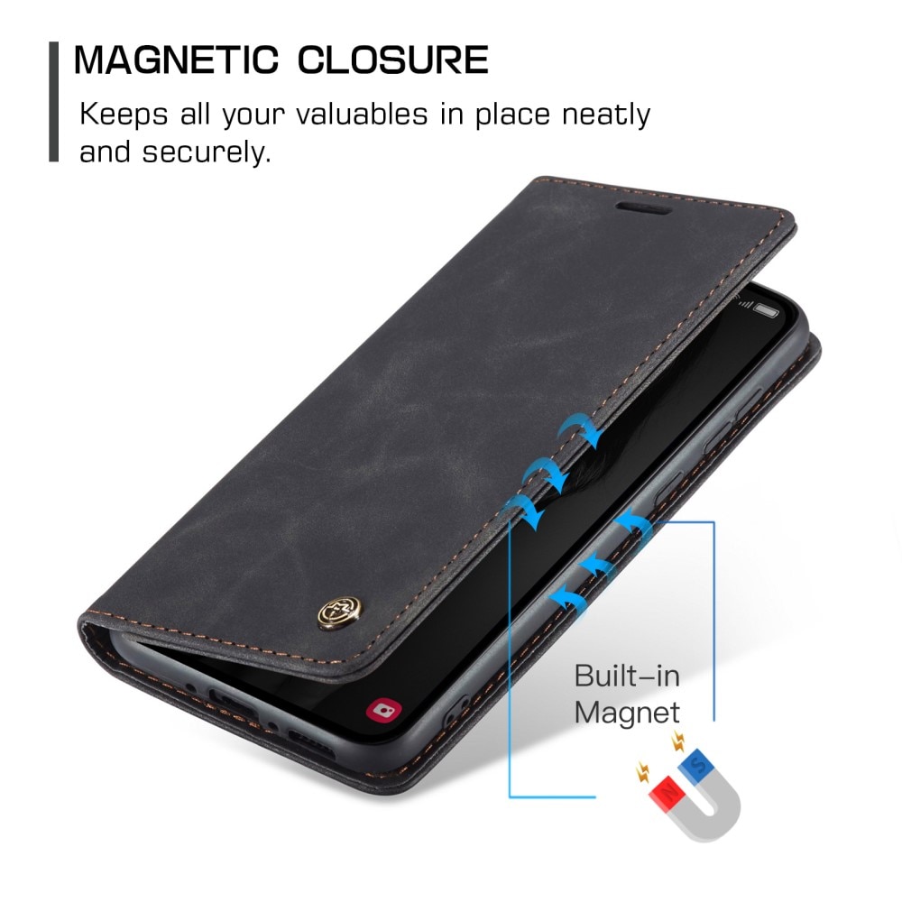 Funda delgada con solapa Samsung Galaxy A35 Negro
