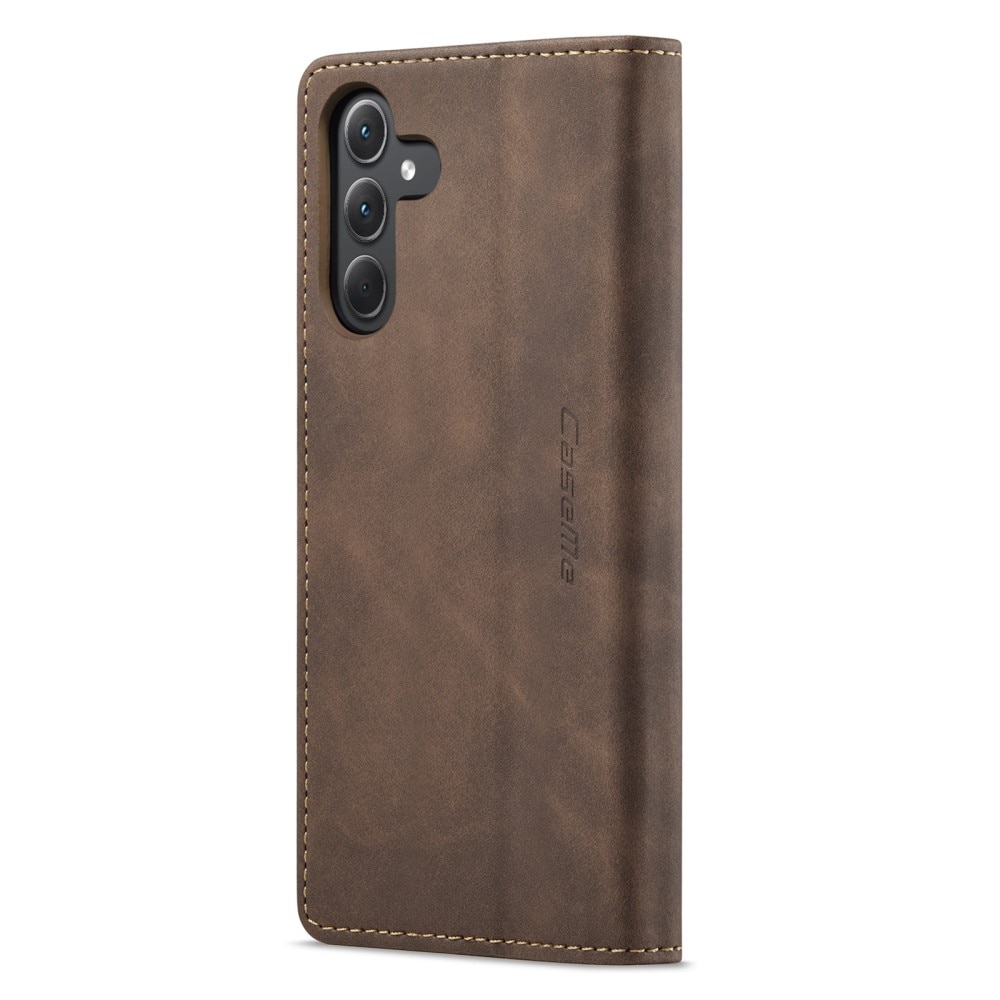 Funda delgada con solapa Samsung Galaxy A35 marrón