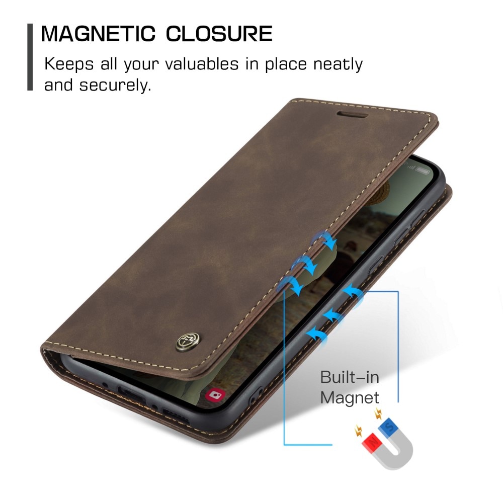 Funda delgada con solapa Samsung Galaxy A35 Marrón