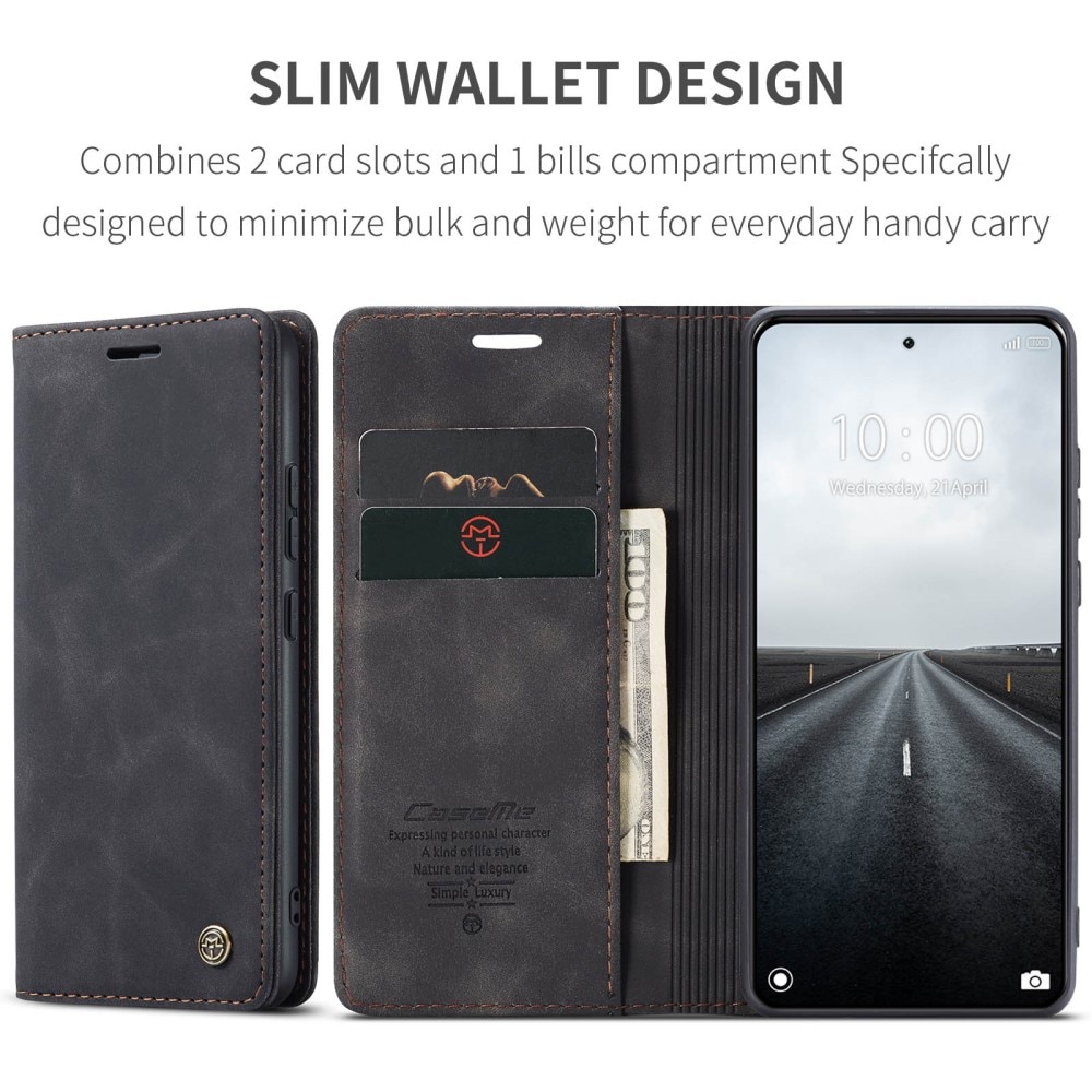 Funda delgada con solapa Xiaomi 14 Pro Negro