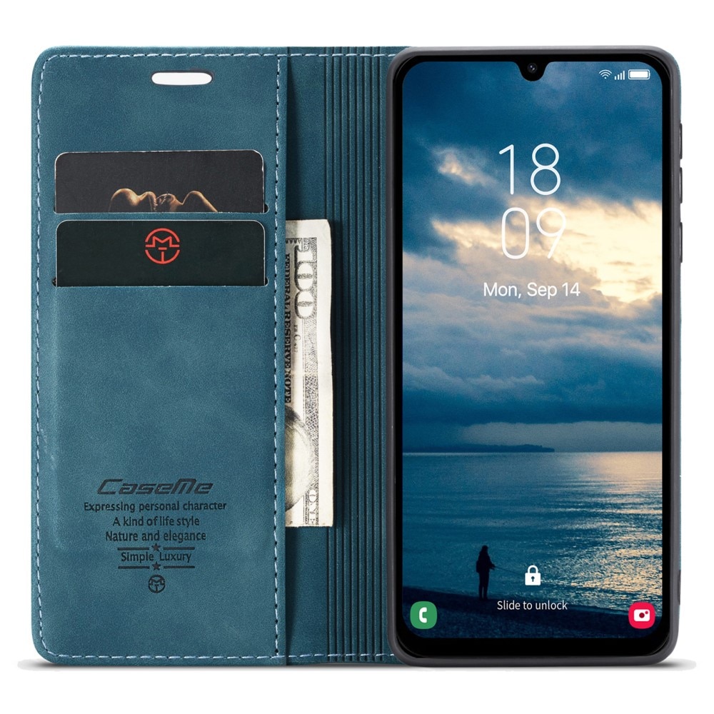 Funda delgada con solapa Samsung Galaxy A25 azul