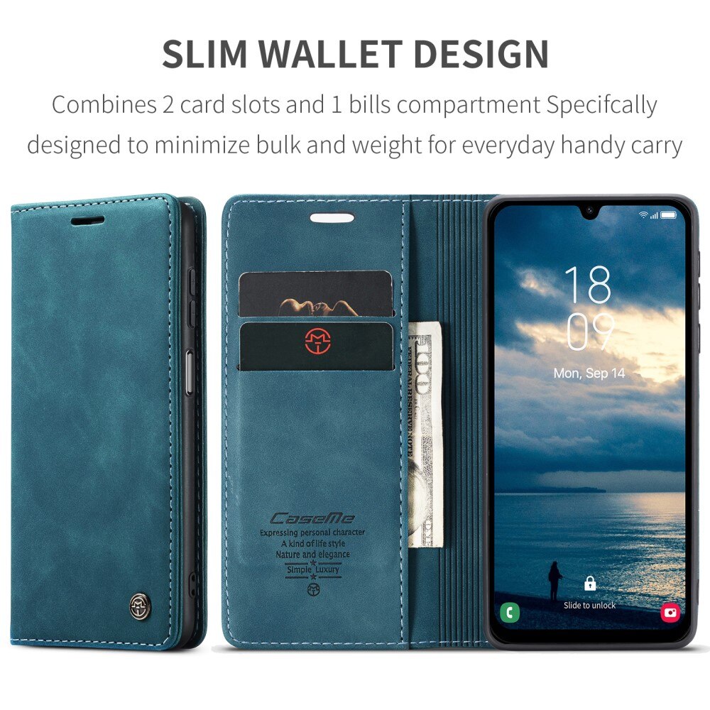 Funda delgada con solapa Samsung Galaxy A25 azul