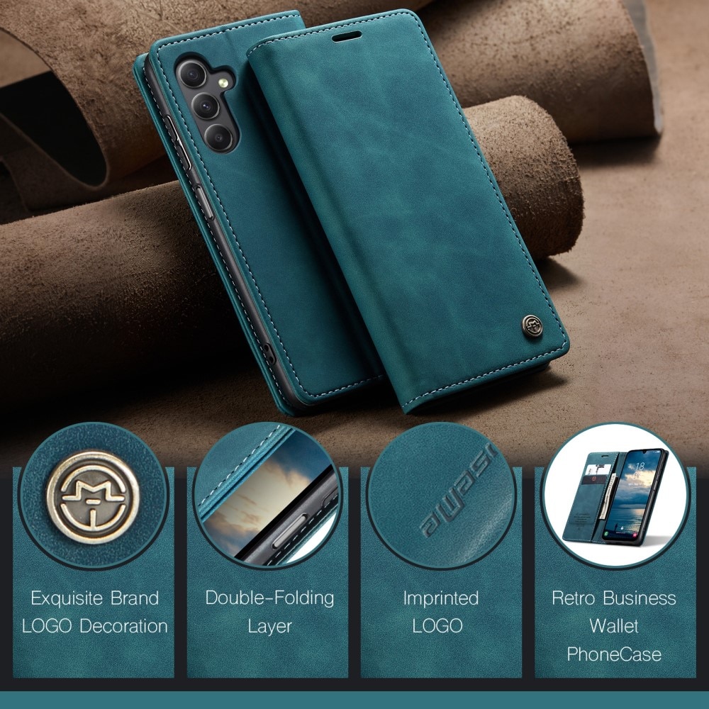 Funda delgada con solapa Samsung Galaxy A25 azul