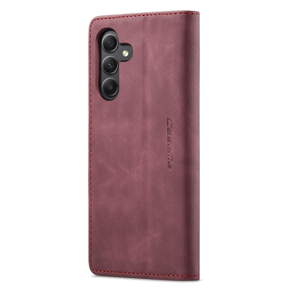 Funda delgada con solapa Samsung Galaxy A25 Rojo