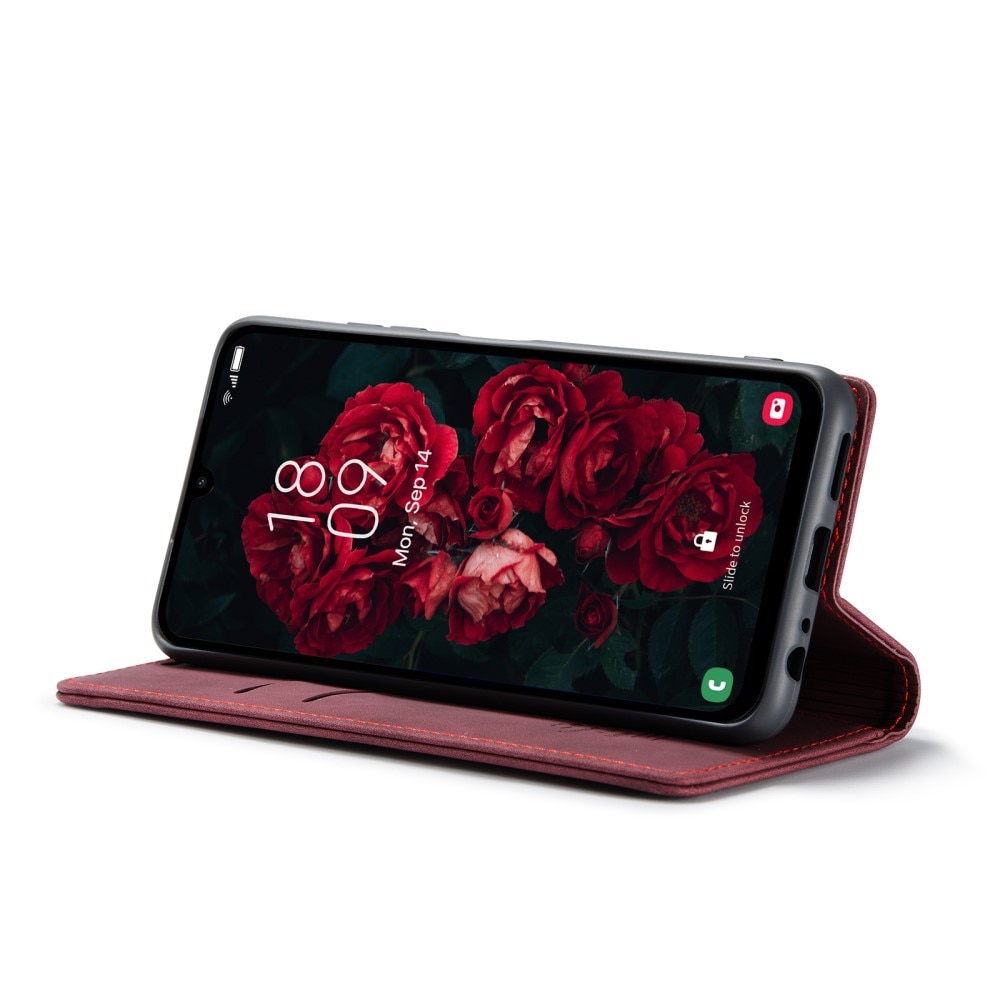 Funda delgada con solapa Samsung Galaxy A25 rojo