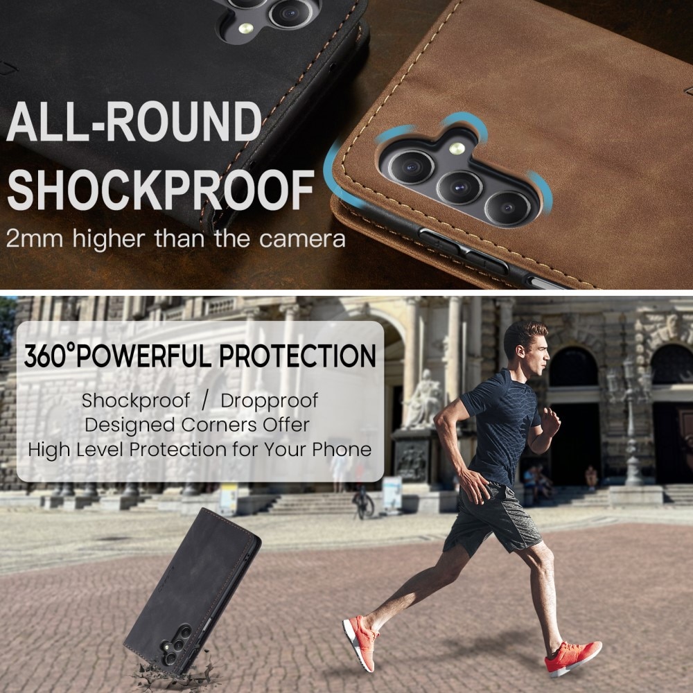 Funda delgada con solapa Samsung Galaxy A25 Negro