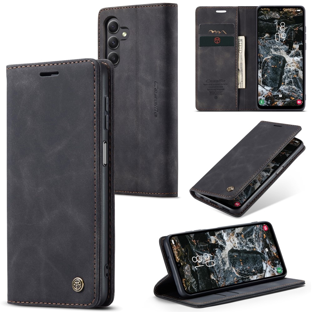 Funda delgada con solapa Samsung Galaxy A25 Negro