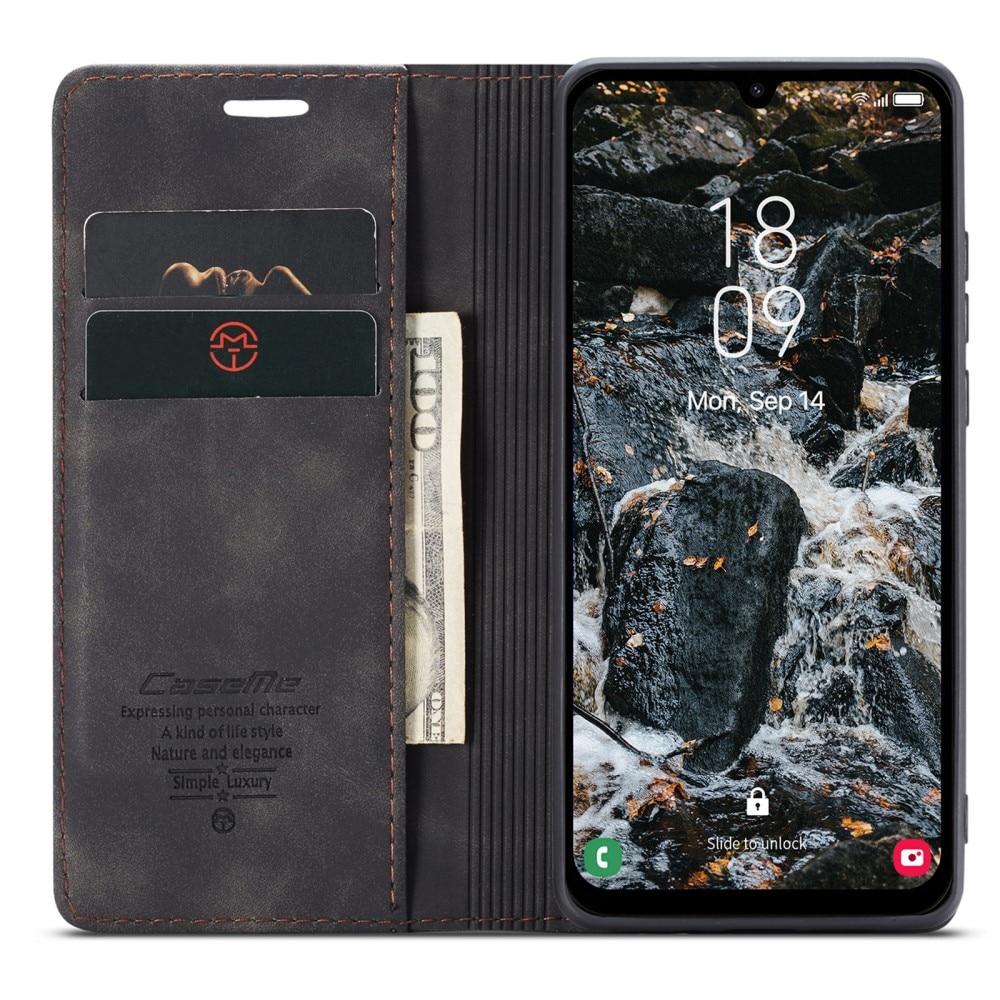 Funda delgada con solapa Samsung Galaxy A25 Negro