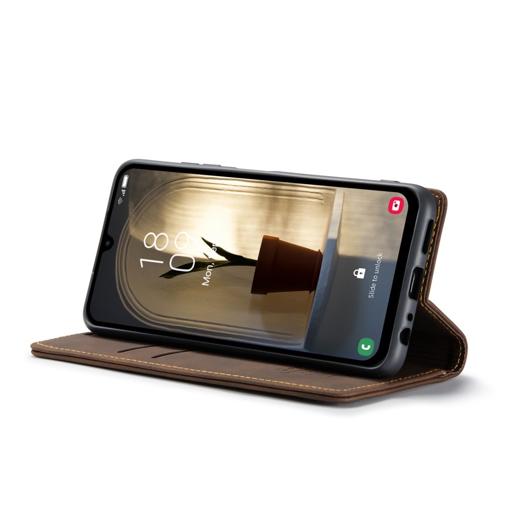 Funda delgada con solapa Samsung Galaxy A25 Marrón