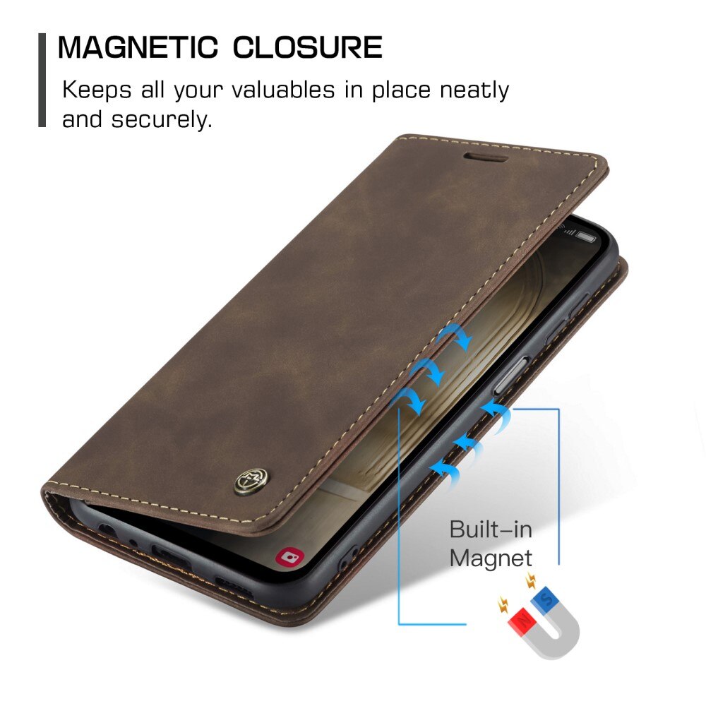 Funda delgada con solapa Samsung Galaxy A25 Marrón