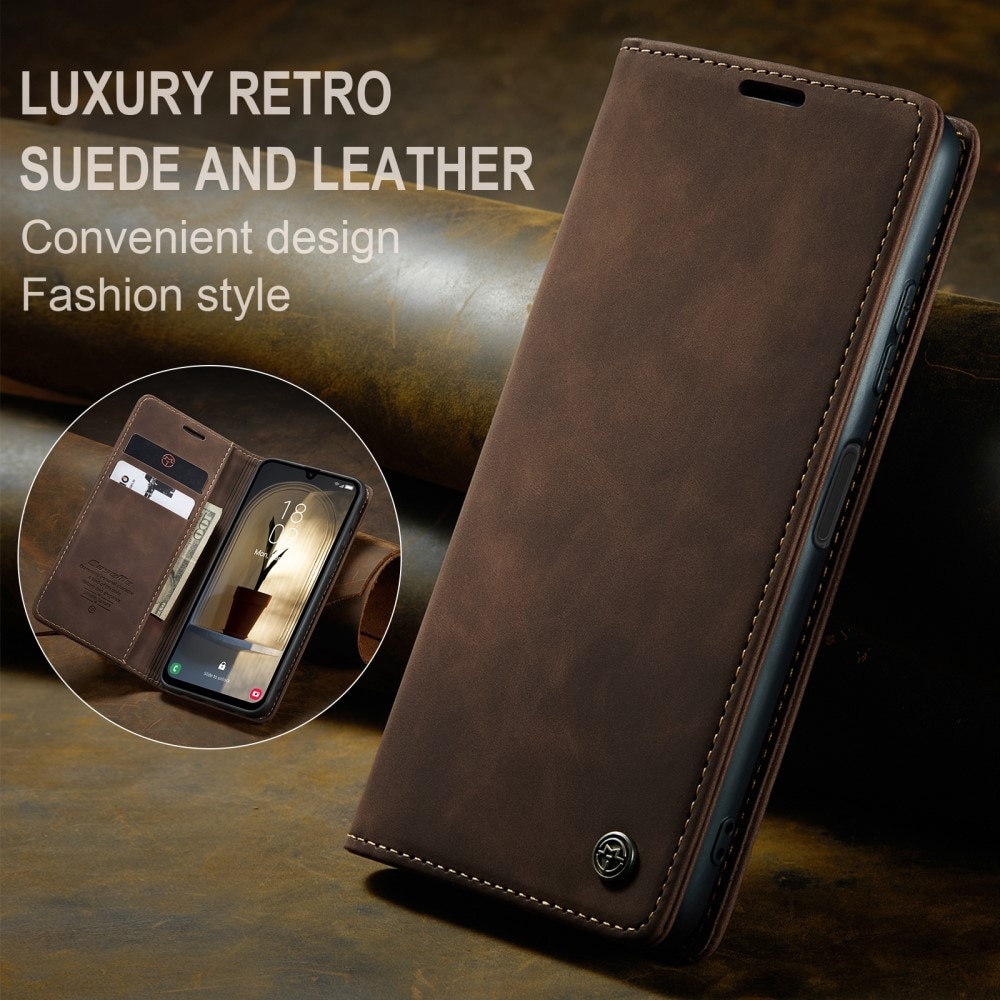 Funda delgada con solapa Samsung Galaxy A25 Marrón
