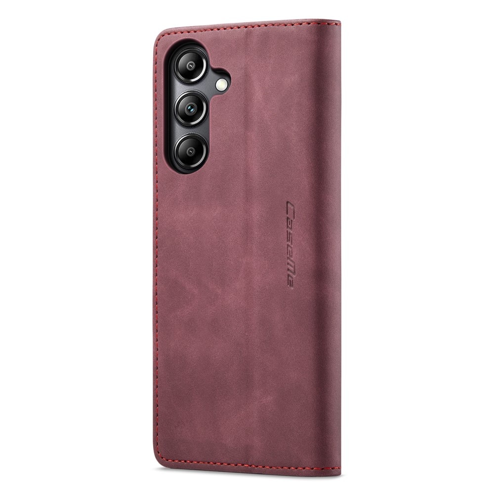 Funda delgada con solapa Samsung Galaxy A05s rojo