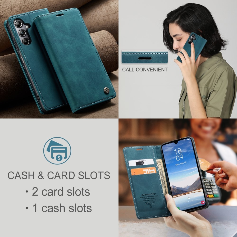 Funda delgada con solapa Samsung Galaxy A05s Azul