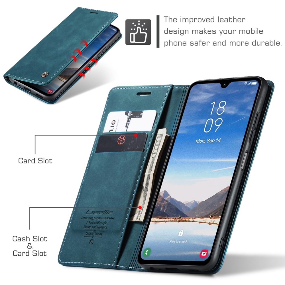 Funda delgada con solapa Samsung Galaxy A05s azul