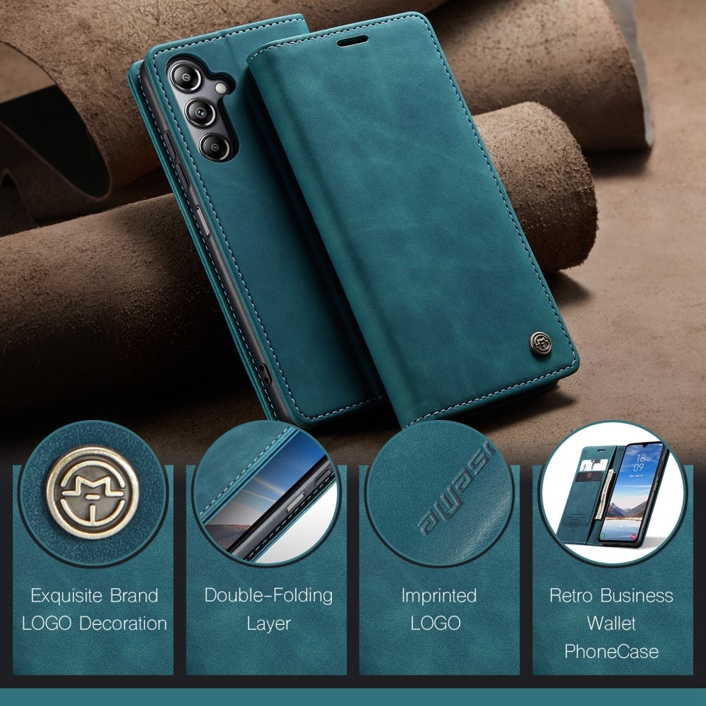 Funda delgada con solapa Samsung Galaxy A05s azul