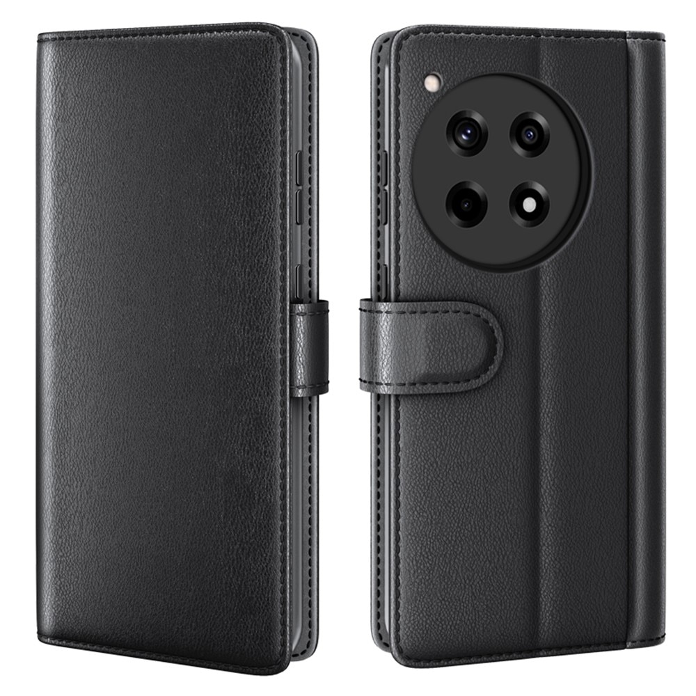 Funda de cuero genuino OnePlus 12R, negro