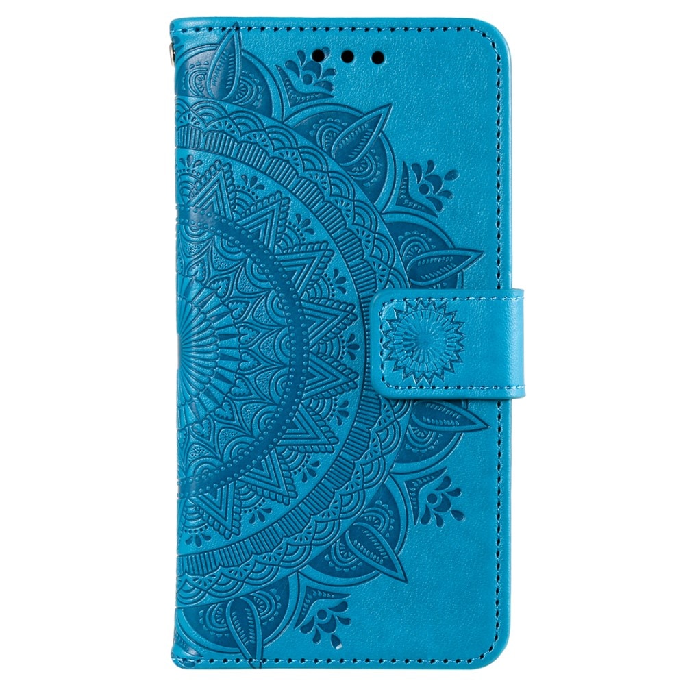 Funda de Cuero Mandala Sony Xperia 10 VI azul