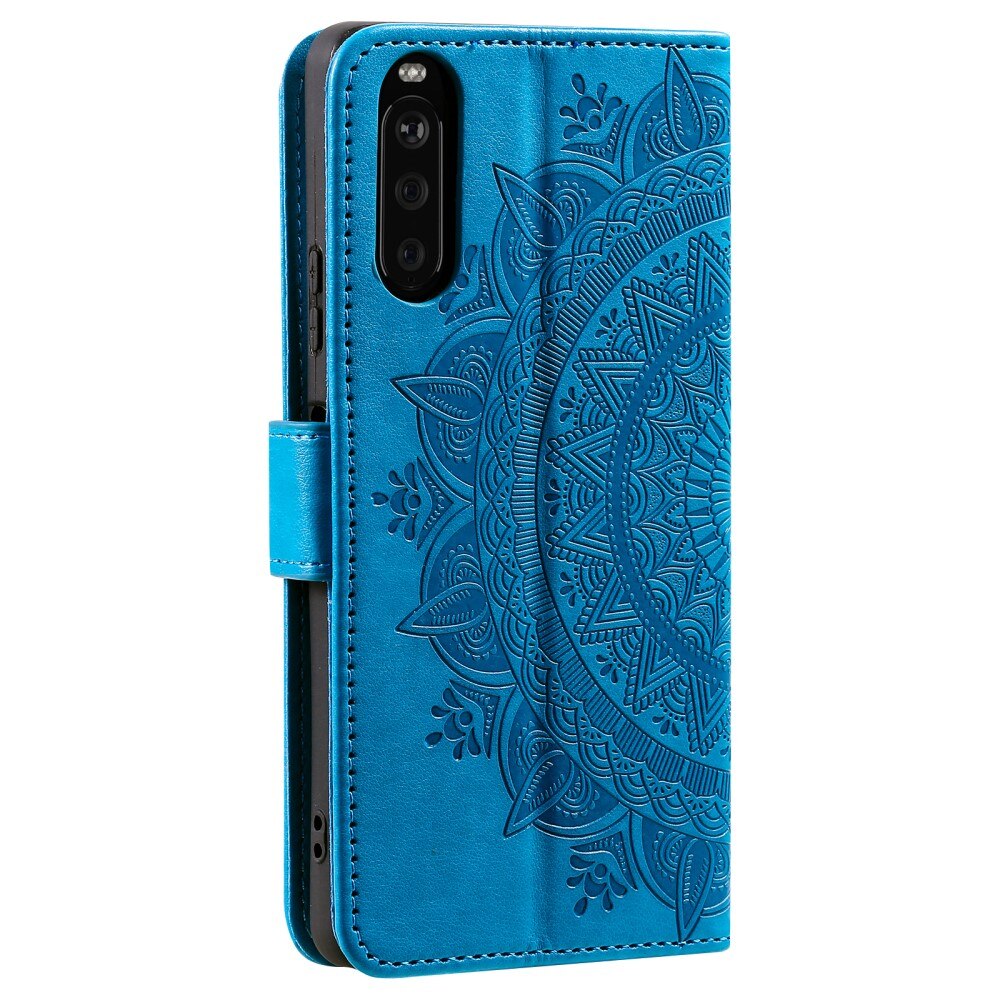 Funda de Cuero Mandala Sony Xperia 10 VI azul