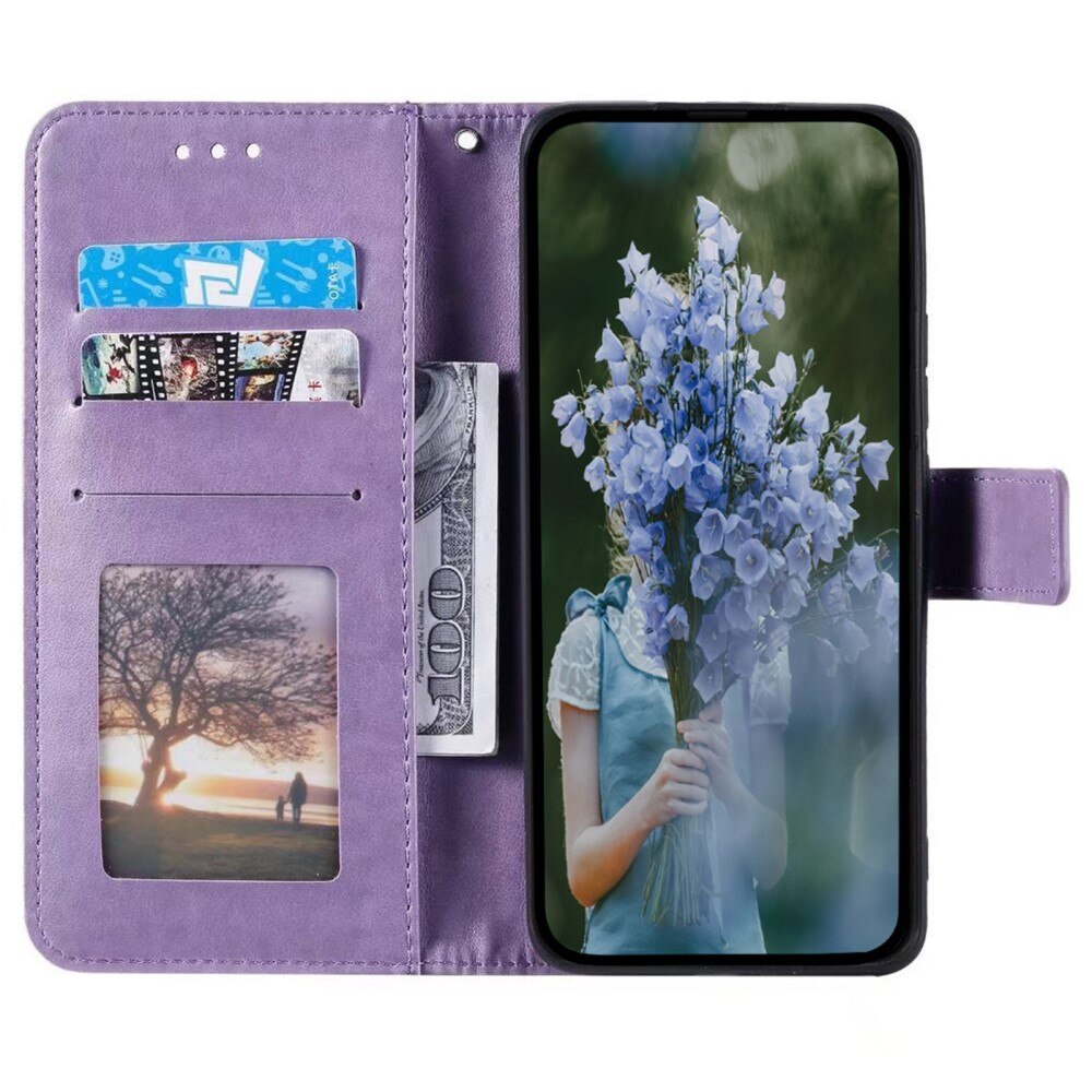 Funda de Cuero Mandala Sony Xperia 10 VI violeta