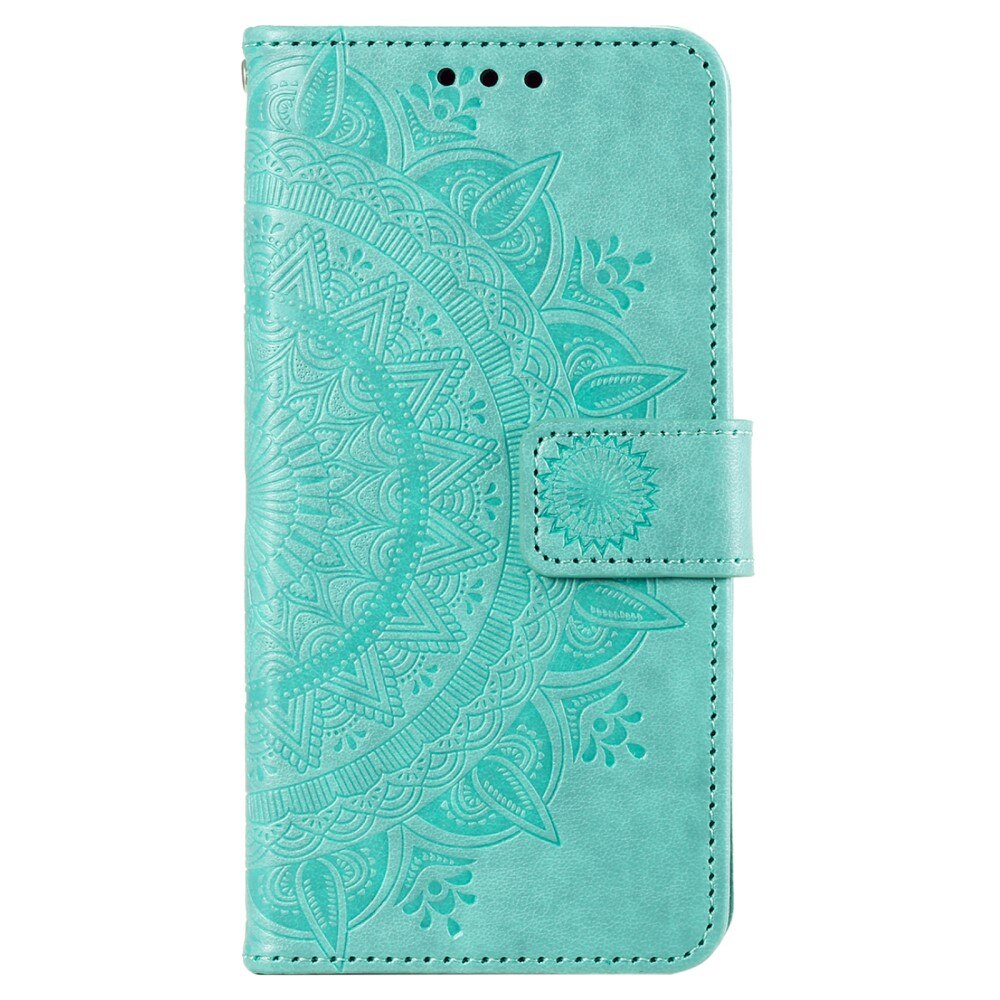 Funda de Cuero Mandala Sony Xperia 10 VI verde