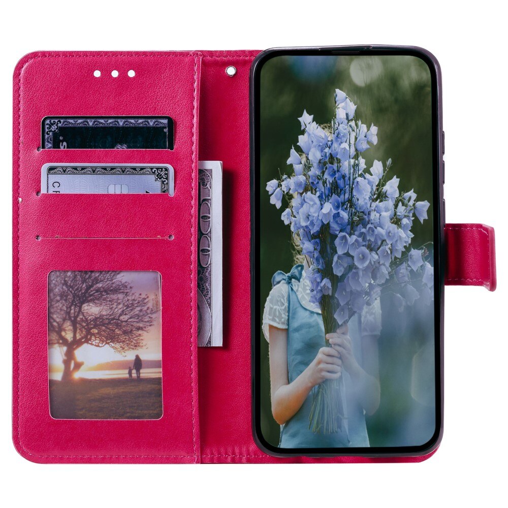 Funda de Cuero Mandala Sony Xperia 10 VI rosado