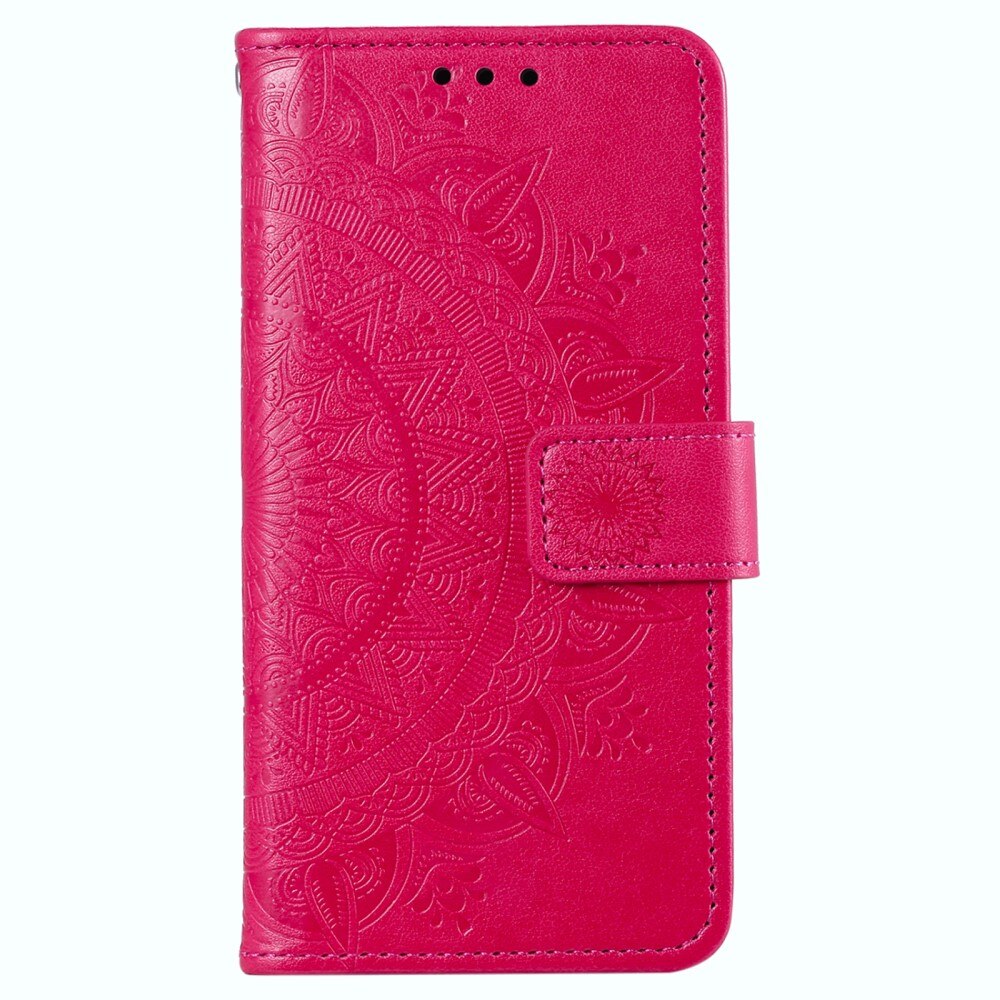 Funda de Cuero Mandala Sony Xperia 10 VI rosado