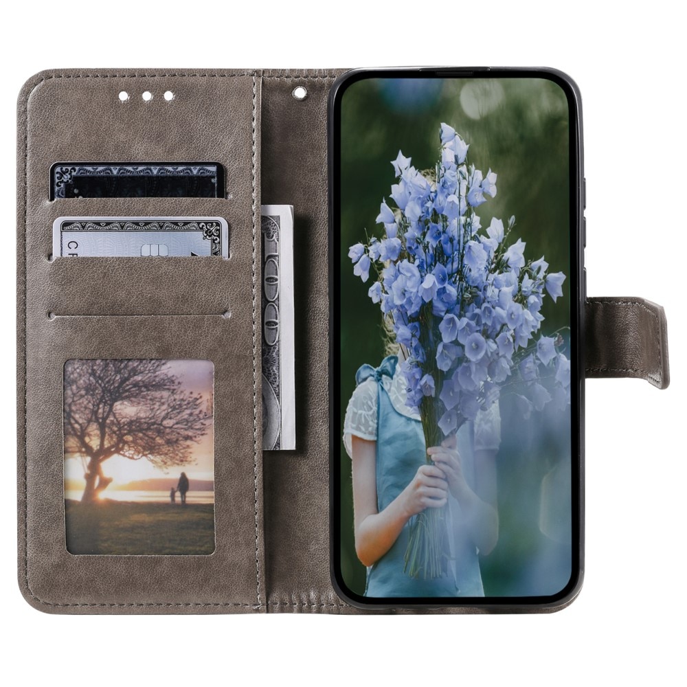 Funda de Cuero Mandala Sony Xperia 10 VI gris