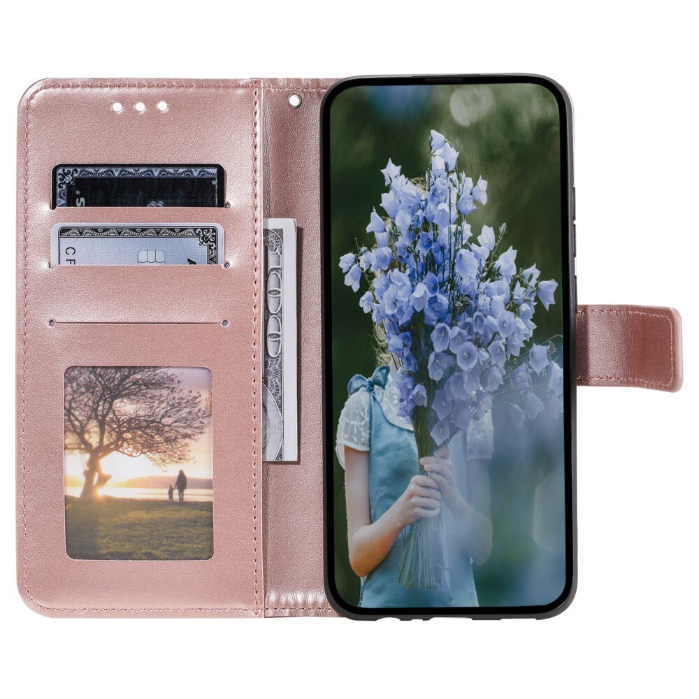 Funda de Cuero Mandala Sony Xperia 10 VI oro rosa