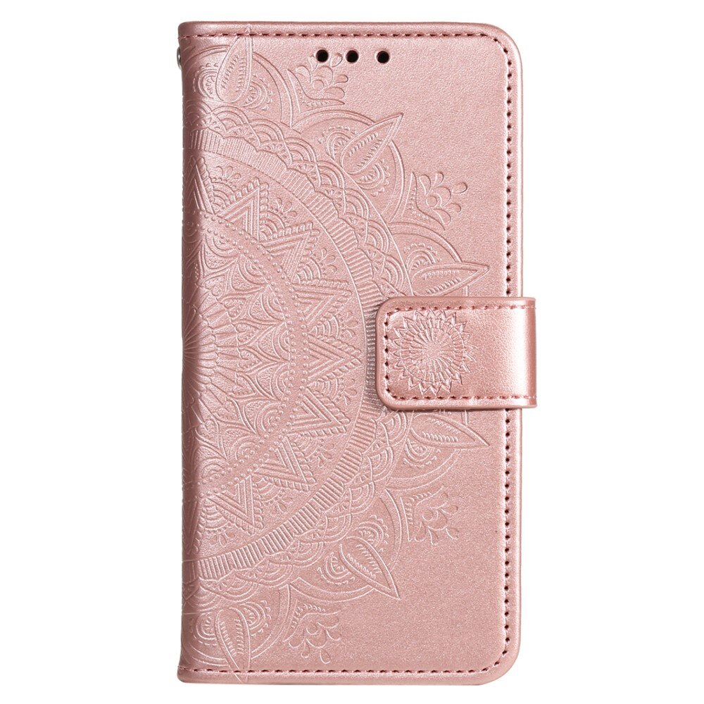 Funda de Cuero Mandala Sony Xperia 10 VI oro rosa