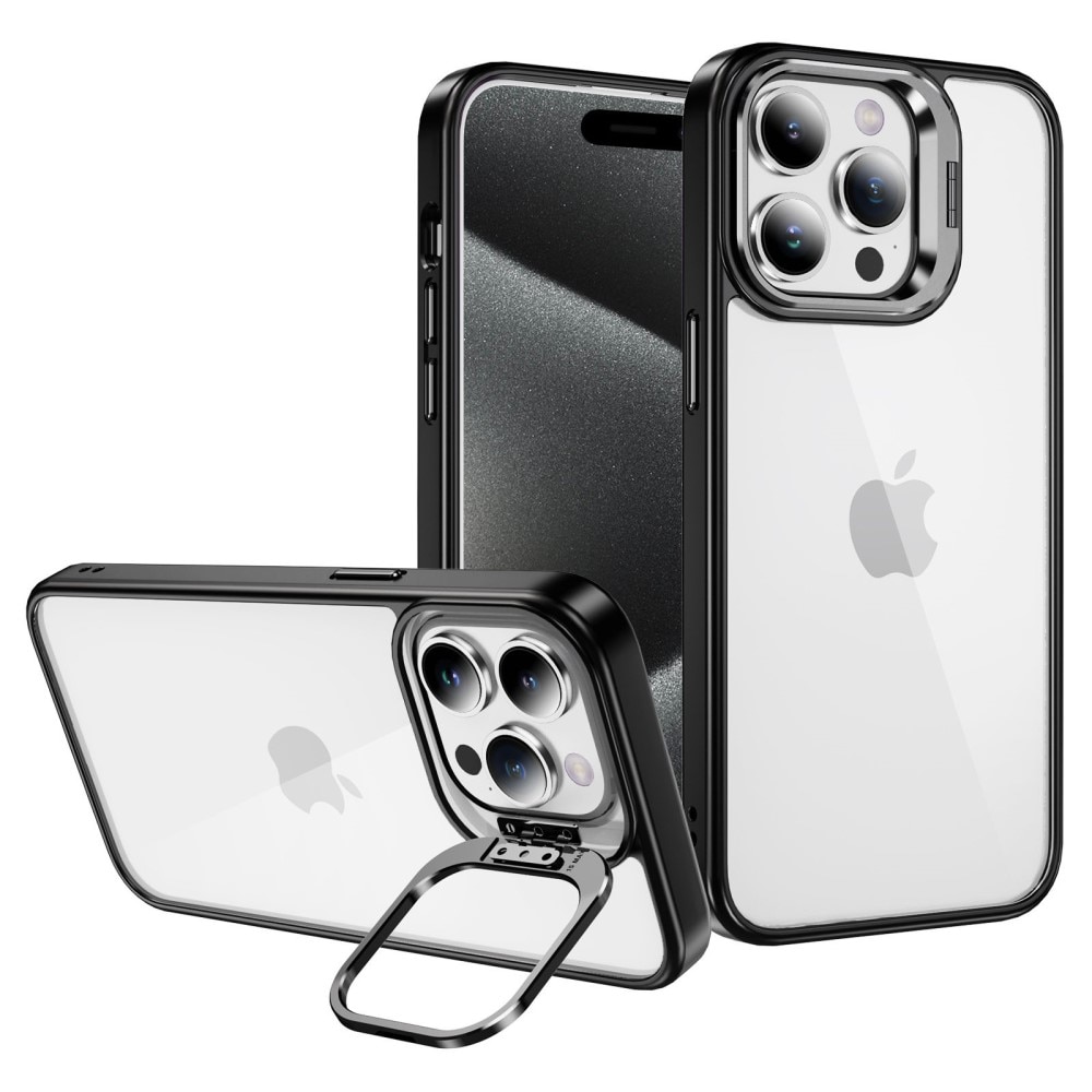 Funda híbrida Kickstand Cámara iPhone 12 negro