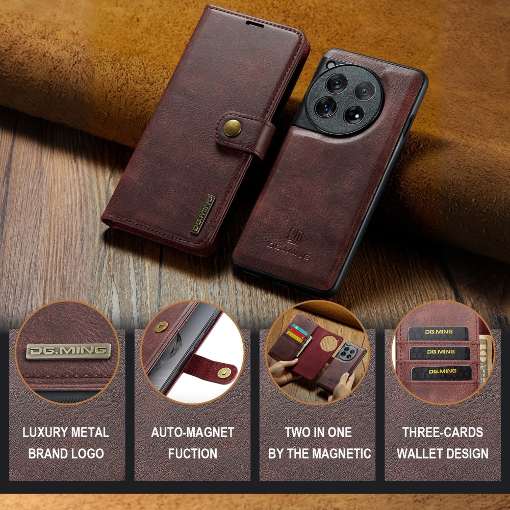 Cartera Magnet Wallet  OnePlus 12 Red