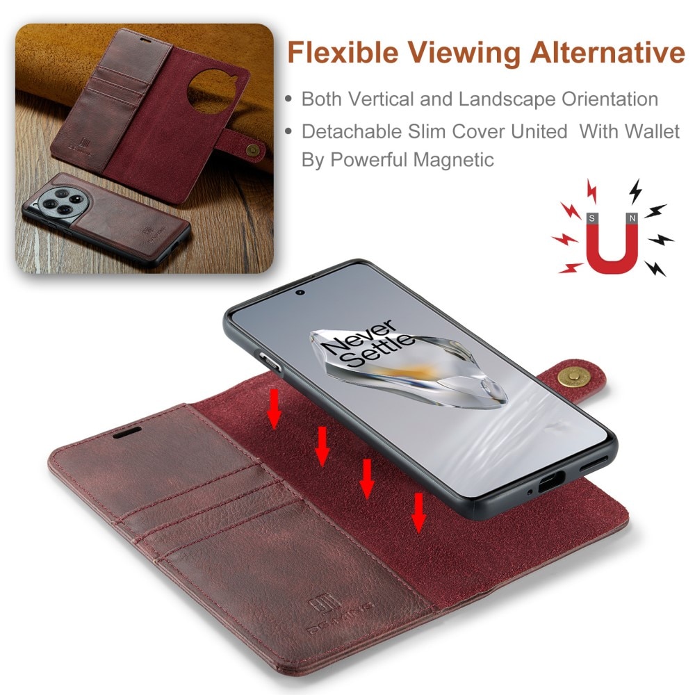 Cartera Magnet Wallet  OnePlus 12 Red