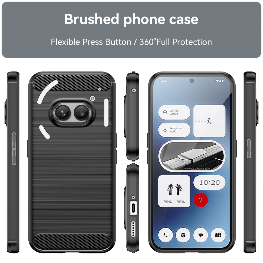 Funda TPU Brushed Nothing Phone 2a Black